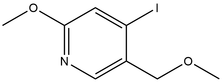 4-碘-2-甲氧基-5-(甲氧基甲基)吡啶 结构式