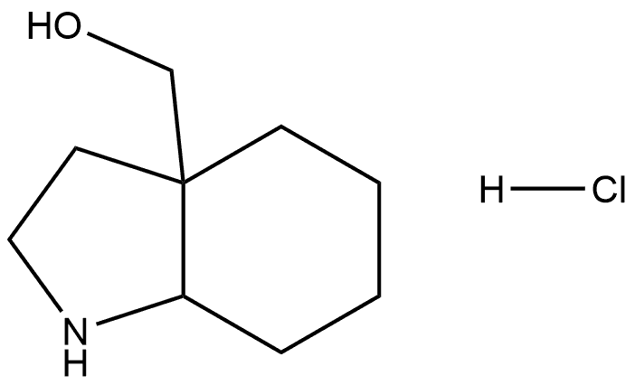 (Octahydro-indol-3a-yl)-methanol hydrochloride 结构式