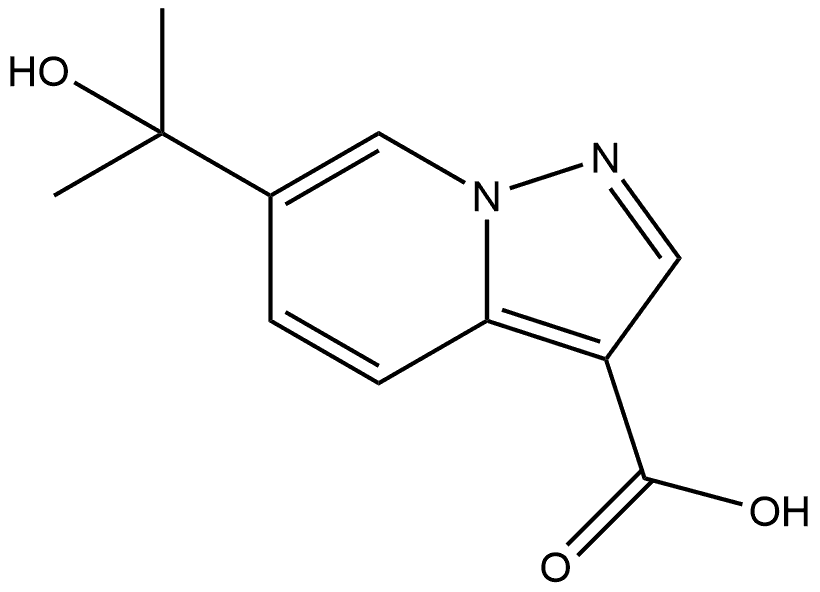 6-(2-羟基丙-2-基)吡唑并[1,5-A]吡啶-3-羧酸 结构式