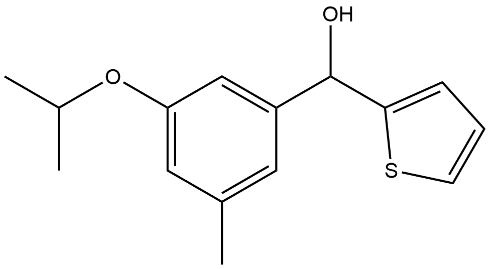 (3-isopropoxy-5-methylphenyl)(thiophen-2-yl)methanol 结构式