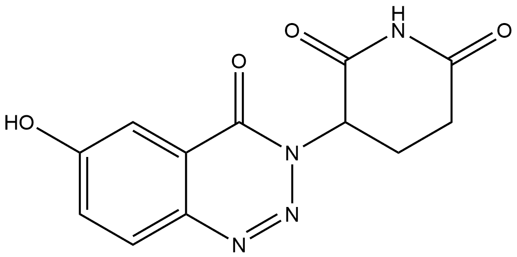 3-(6-hydroxy-4-oxobenzo[d][1,2,3]triazin-3(4H)-yl)piperidine-2,6-dione 结构式