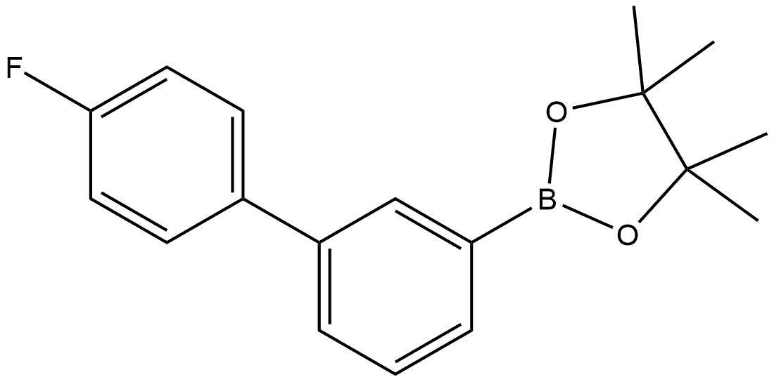 2-(4'-FLUORO-[1,1'-BIPHENYL]-3-YL)-4,4,5,5-TETRAMETHYL-1, 结构式