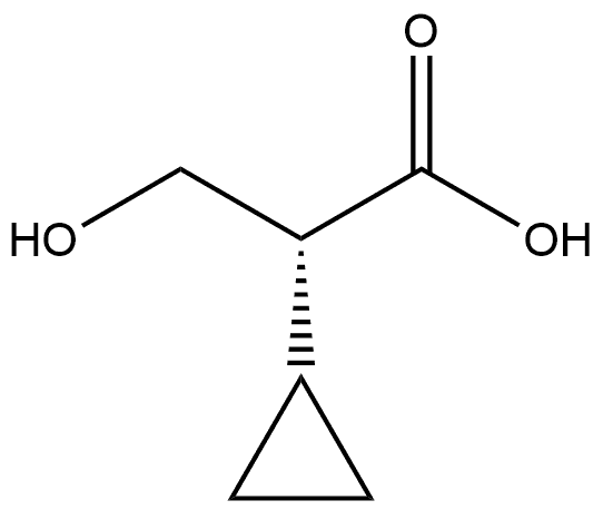 (R)-2-环丙基-3-羟基丙酸 结构式