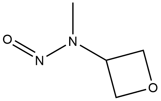 甲基(氧杂环丁烷-3-基)亚硝胺 结构式