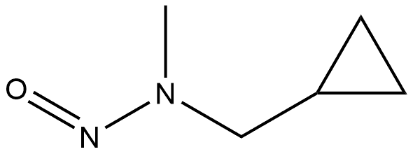 (环丙基甲基)甲基亚硝胺 结构式