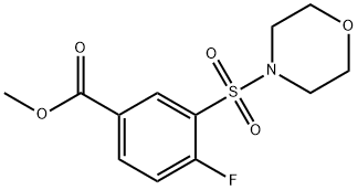 Benzoic acid, 4-fluoro-3-(4-morpholinylsulfonyl)-, methyl ester 结构式