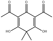 2,5-Cyclohexadien-1-one, 2,6-diacetyl-3,5-dihydroxy-4,4-dimethyl- 结构式