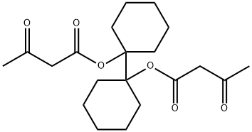 1,1''-bi(cyclohexyl)-1,1''-diyl bis(3-oxobutanoate) 结构式