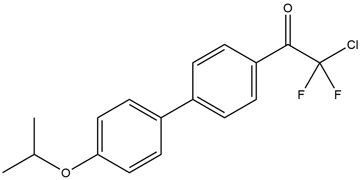 2-chloro-2,2-difluoro-1-(4'-isopropoxy-[1,1'-biphenyl]-4-yl)ethanone 结构式