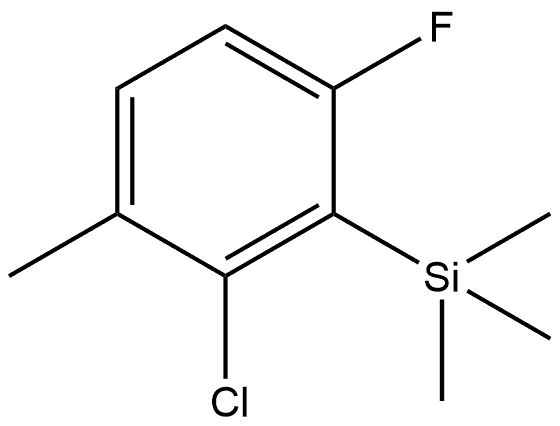 (2-chloro-6-fluoro-3-methylphenyl)trimethylsilane 结构式