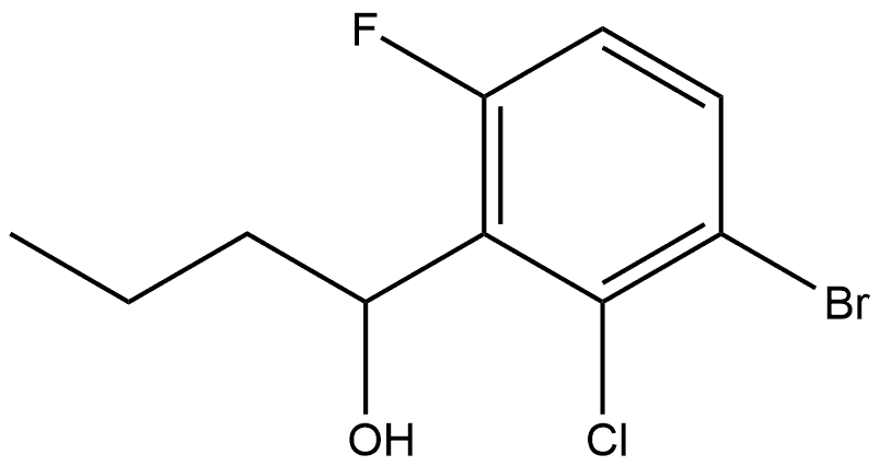 1-(3-bromo-2-chloro-6-fluorophenyl)butan-1-ol 结构式