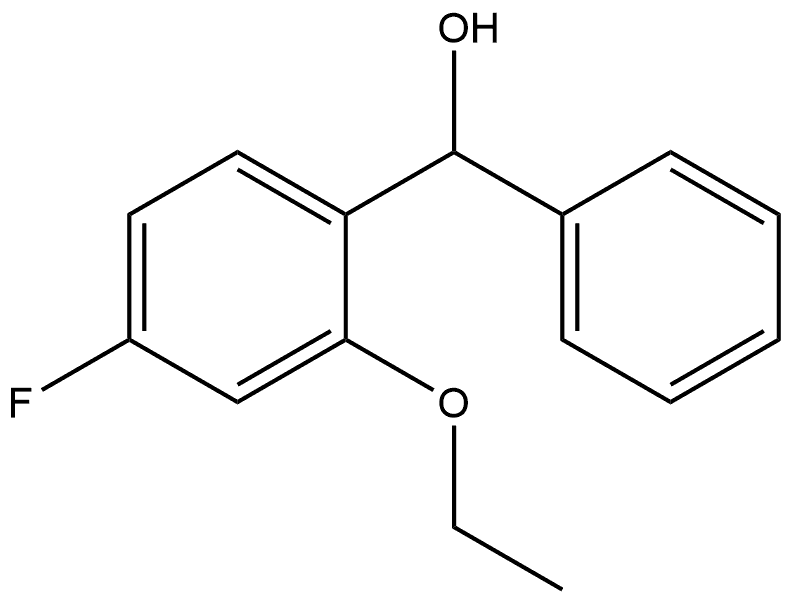 (2-ethoxy-4-fluorophenyl)(phenyl)methanol 结构式