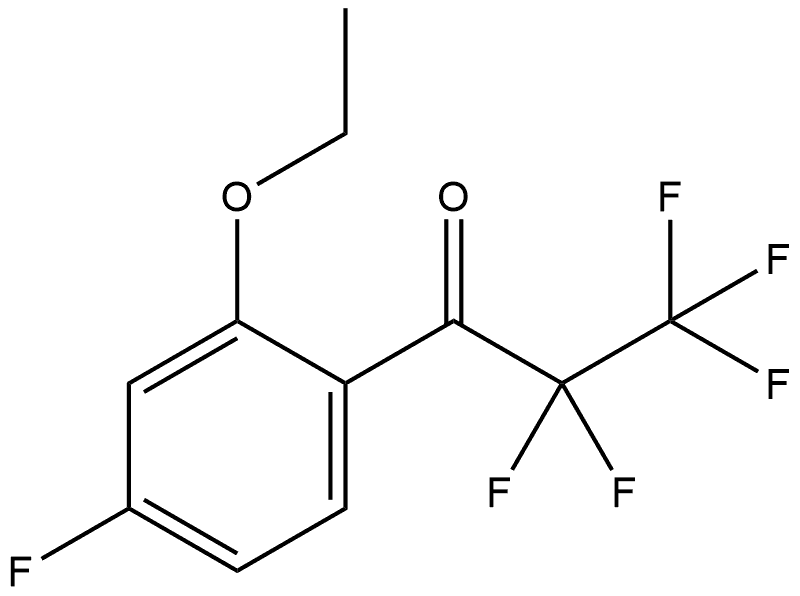 1-(2-ethoxy-4-fluorophenyl)-2,2,3,3,3-pentafluoropropan-1-one 结构式