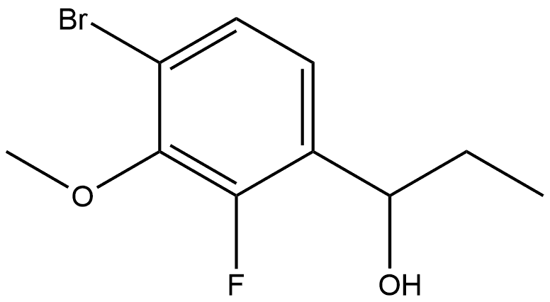 1-(4-bromo-2-fluoro-3-methoxyphenyl)propan-1-ol 结构式