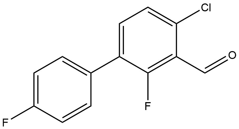 4-chloro-2,4'-difluoro-[1,1'-biphenyl]-3-carbaldehyde 结构式