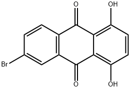 6-溴-1,4-二羟基蒽-9,10-二酮 结构式