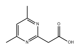 2-Pyrimidineacetic acid, 4,6-dimethyl- 结构式