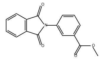 Benzoic acid, 3-(1,3-dihydro-1,3-dioxo-2H-isoindol-2-yl)-, methyl ester 结构式