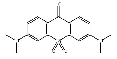 3,6-双(二甲基氨基)-9H-氧杂蒽-9-酮 10,10-二氧化物 结构式