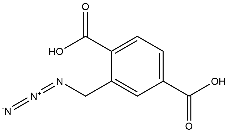 2-(叠氮甲基)对苯二甲酸 结构式