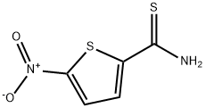 5-硝基噻吩-2-碳硫代酰胺 结构式