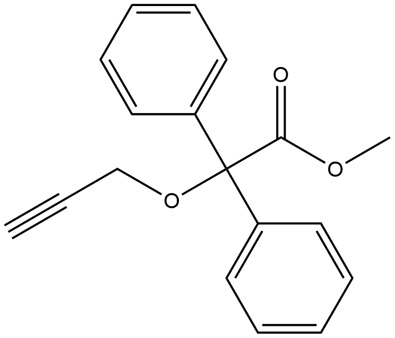 α-Phenyl-α-(2-propyn-1-yloxy)-benzeneacetic Acid Methyl Ester 结构式