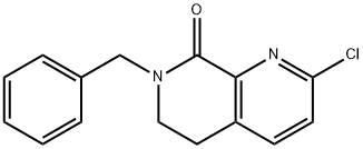 7-benzyl-2-chloro-5,6,7,8-tetrahydro-1,7-naphthyri
din-8-one 结构式