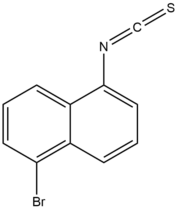 1-溴-5-异硫氰基萘 结构式