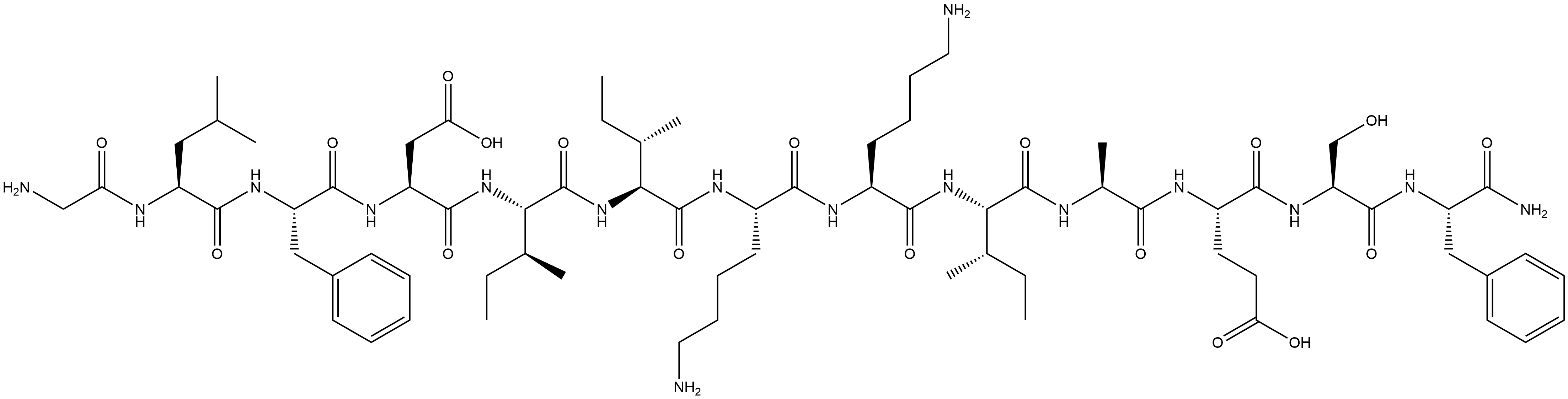 抗菌肽AUREIN 1.2 结构式