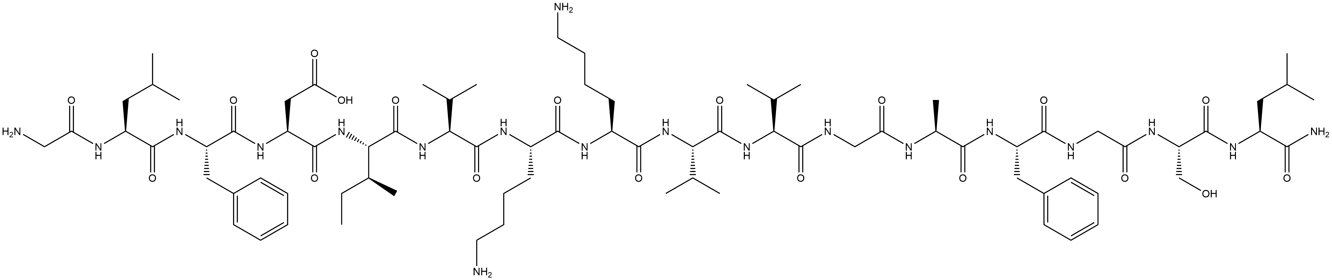 抗生素抗菌肽AUREIN 2.5 结构式