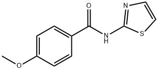 4-Methoxy-N-2-thiazolylbenzamide 结构式