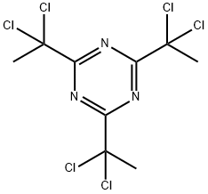 1,3,5-Triazine, 2,4,6-tris(1,1-dichloroethyl)- 结构式