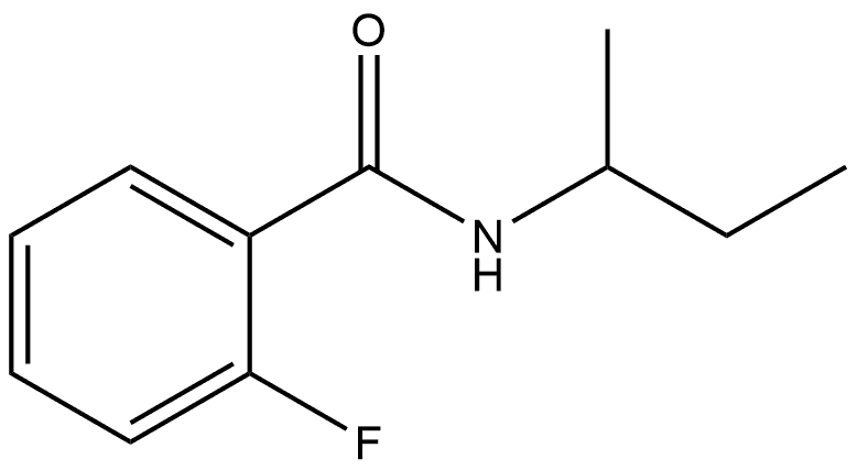 2-Fluoro-N-(1-methylpropyl)benzamide 结构式