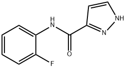 1H-Pyrazole-3-carboxamide, N-(2-fluorophenyl)- 结构式