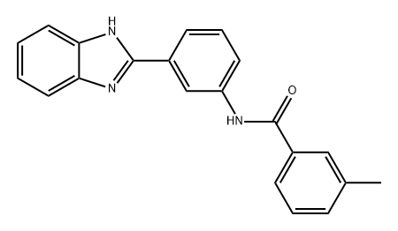 N-(3-(1H-苯并[D]咪唑-2-基)苯基)-3-甲基苯甲酰胺 结构式