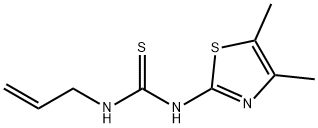 1-烯丙基-3-(4,5-二甲基噻唑-2-基)硫脲 结构式