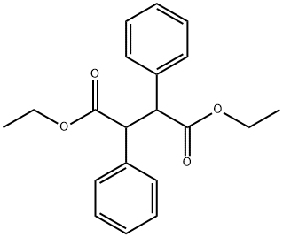 Butanedioic acid, 2,3-diphenyl-, 1,4-diethyl ester 结构式