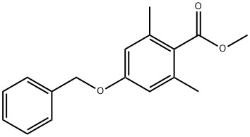 Benzoic acid, 2,6-dimethyl-4-(phenylmethoxy)-, methyl ester 结构式