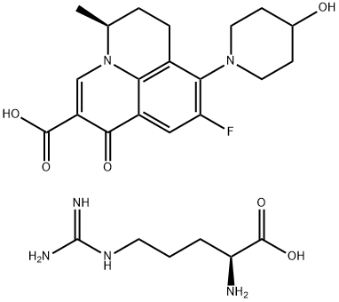 levonadifloxacin arginine 结构式