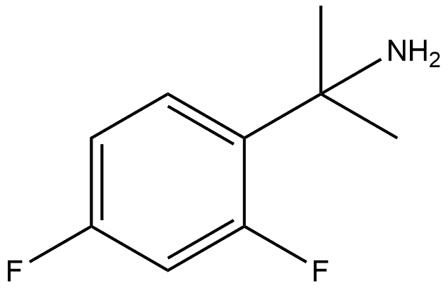 2-(2,4-二氟苯基)丙-2-胺 结构式