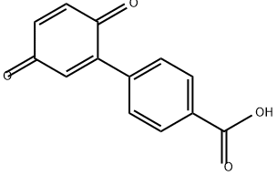 Benzoic acid, 4-(3,6-dioxo-1,4-cyclohexadien-1-yl)- 结构式