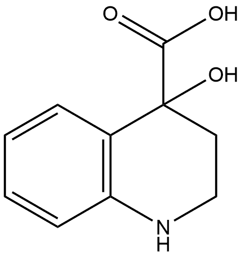 4-Hydroxy-1,2,3,4-tetrahydroquinoline-4-carboxylic acid 结构式
