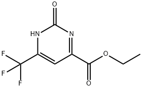 2-氧代-6-(三氟甲基)-1,2-二氢嘧啶-4-羧酸乙酯 结构式