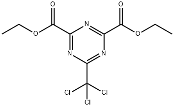 DIETHYL 6-(TRICHLOROMETHYL)-1,3,5-TRIAZINE-2,4-DICARBOXYLATE 结构式