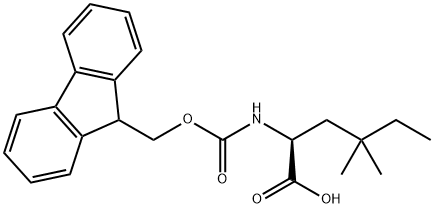 L-Norleucine, N-[(9H-fluoren-9-ylmethoxy)carbonyl]-4,4-dimethyl- 结构式