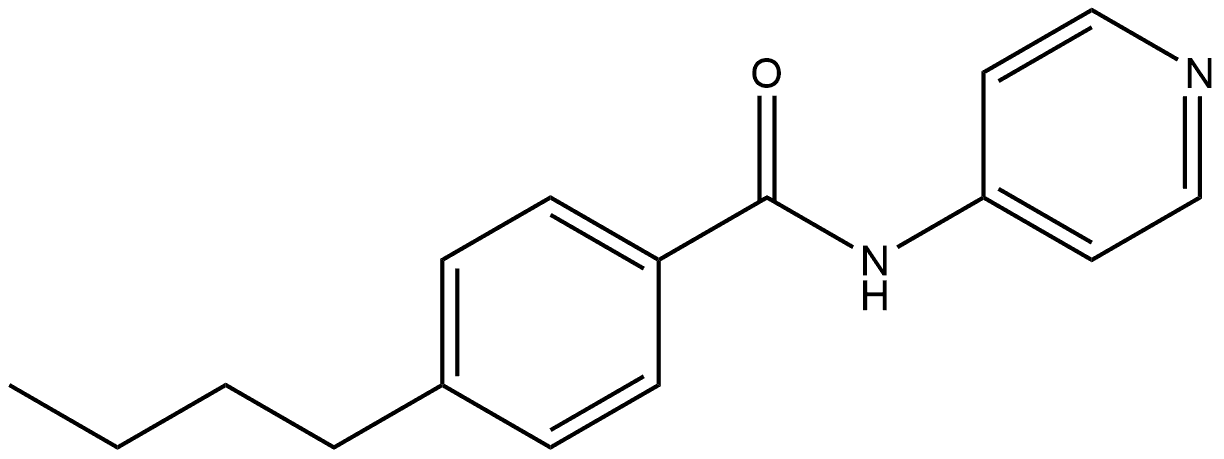 4-Butyl-N-4-pyridinylbenzamide 结构式