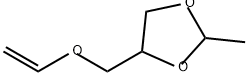 2-Methyl-4-(vinyloxymethyl)-1,3-dioxolane 结构式