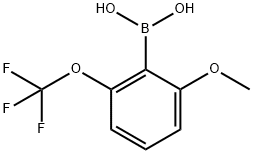 2-甲氧基-6-三氟甲氧基苯硼酸 结构式