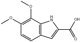 6,7-Dimethoxy-1H-indole-2-carboxylic acid 结构式