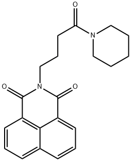2-[4-氧代-4-(1-哌啶基)丁基]-1H-苯并异喹啉-1,3(2H)-二酮 结构式